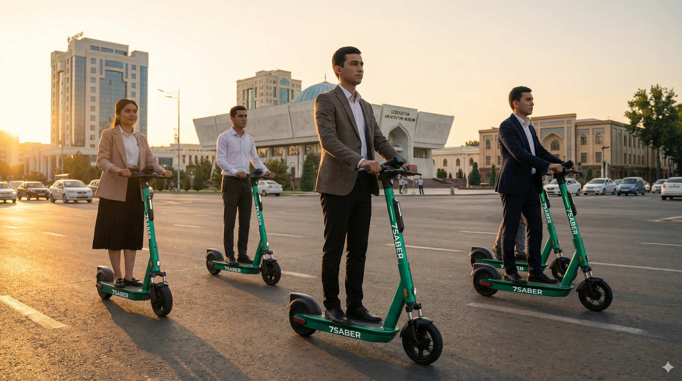 7SABER Sharing - электросамокаты в Ташкенте